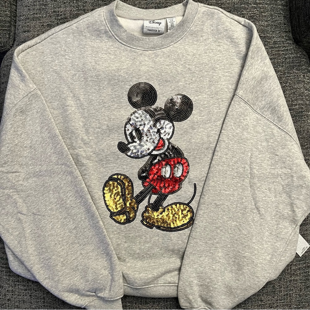 NWOT- Forever 21 Disney X Mickey Mouse
Sequin Sweatshirt 2023